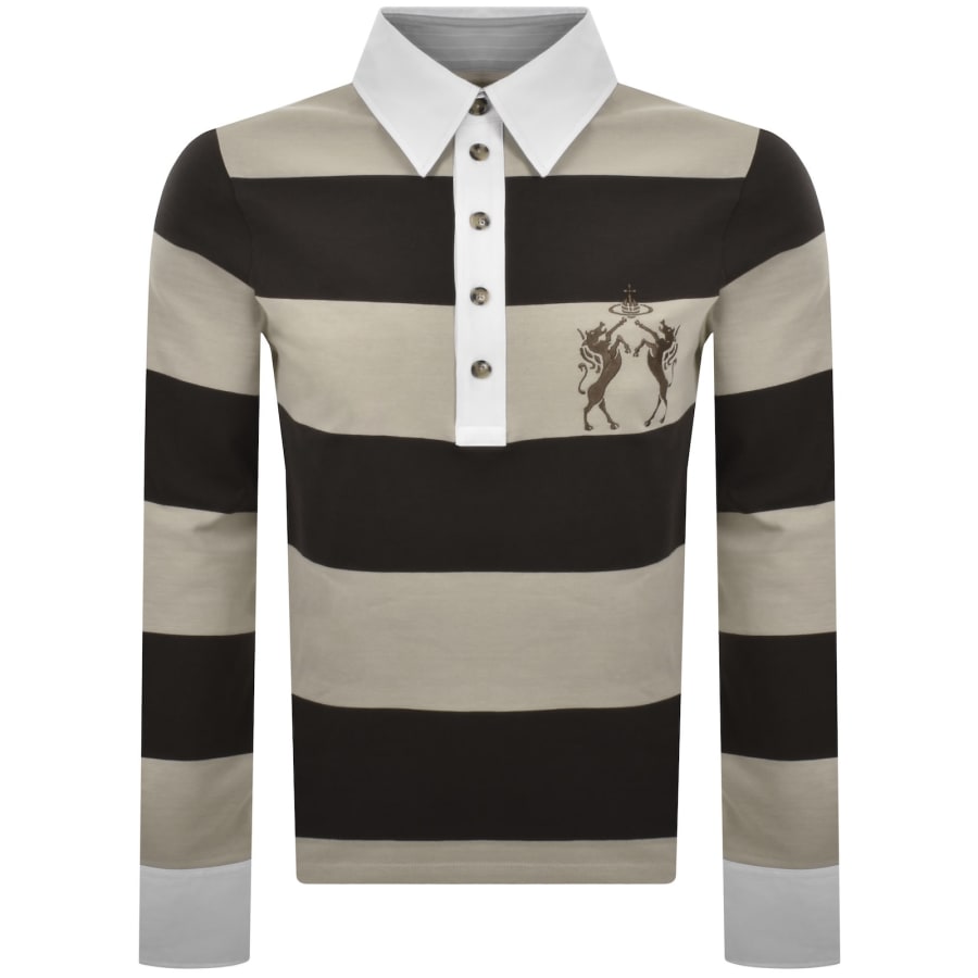 Vivienne Westwood Archive Rugby Polo Brown | Mainline Menswear gb